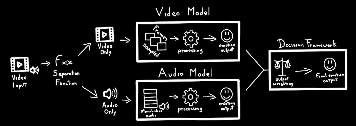 Multimodal Sentiment Analysis based on Video and Audio Inputs